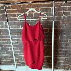 Elliatt - Red Party Dress with Cutout